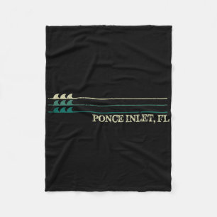 Ponce Inlet Florida Break Surfen Retro-Welle Fleecedecke