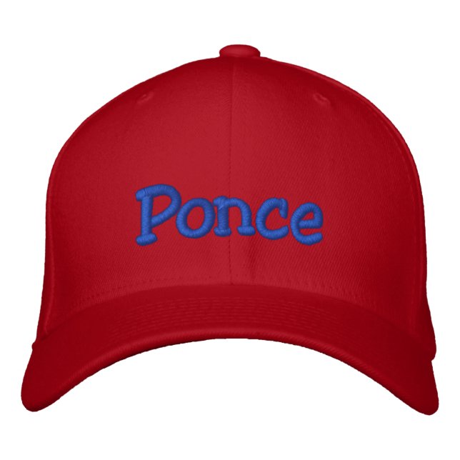 Ponce, Puerto Rico Bestickte Kappe (Vorderseite)