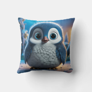 Poncho - Ein glatter Pinguin Kissen