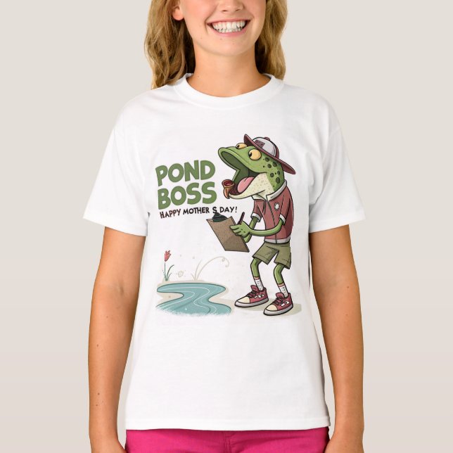 Pond Boss T-Shirt zum Muttertag (Vorderseite)