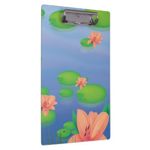 Pond Lilly Leafs Klemmbrett