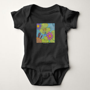 Pond Scene (vivid) - Baby Bodysuit Strampler