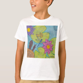 Pond Scene (weiß) - Boy's Basic T - Shirt