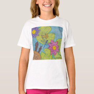 Pond Scene (weiß) - Girl's Basic T - Shirt