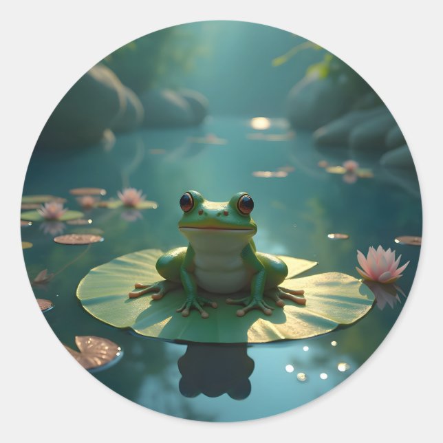 Pond Sentinel -  Runder Aufkleber (Vorderseite)