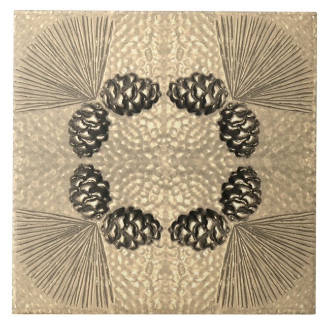 Ponderosa Pinecone Fliese (Vorderseite)
