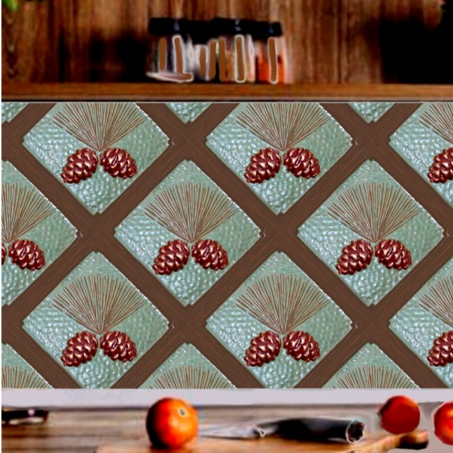 Ponderosa Pinecone Fliese (Ponderosa Pinecone kitchen backsplash)