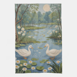 Pondseitige Ruhe Geschirrtuch