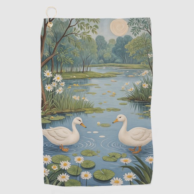 Pondseitige Ruhe Golfhandtuch (Vorderseite)