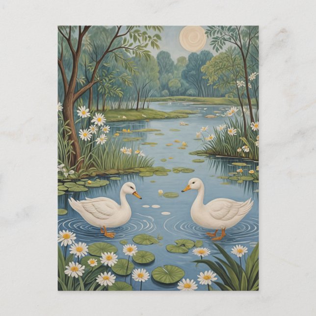 Pondseitige Ruhe Postkarte (Vorderseite)