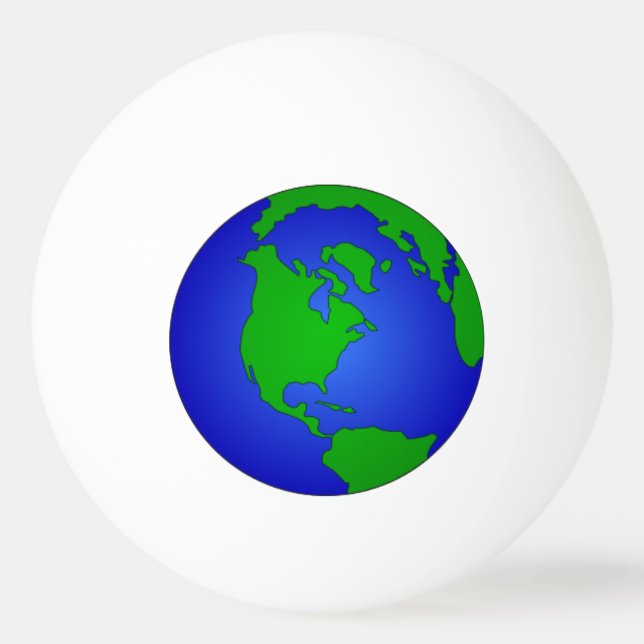 PONG BALL - WELTGLOBE TISCHTENNISBALL (Vorderseite)