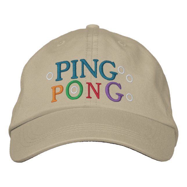 PONG BESTICKTE KAPPE (Vorderseite)