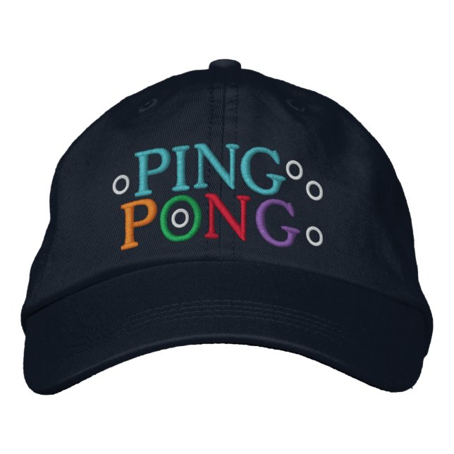PONG BESTICKTE KAPPE (Vorderseite)