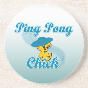 Pong Chick #3 Getränkeuntersetzer