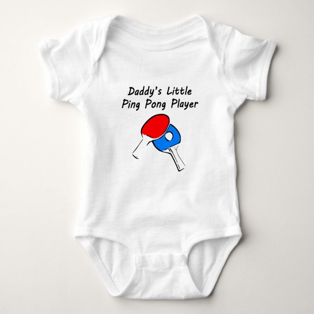 Pong das Klingeln des Vatis wenig Spieler Baby Strampler (Vorderseite)