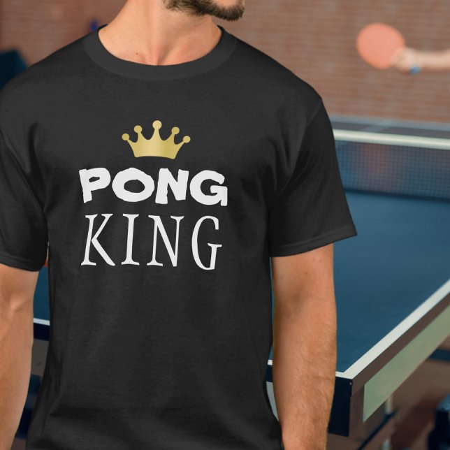 PONG KING Gold Crown T-Shirt (Von Creator hochgeladen)