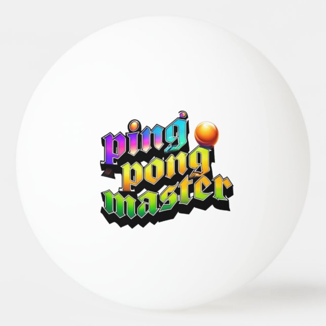 Pong-Meister Tischtennisball (Vorderseite)