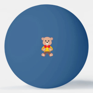 Pong Ours en peluche vaisseau spatial balle de ping pon