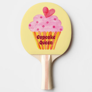 Pong Paddle Pink Mädchen Cupcake Geburtstagsgesch Tischtennis Schläger