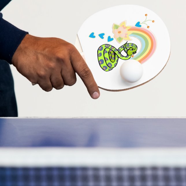 Pong Paddle Snake Rainbow Tischtennis Schläger (InSitu)