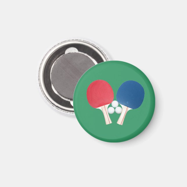 Pong Paddles und Balls Magnet (Vorderseite/Rückseite)