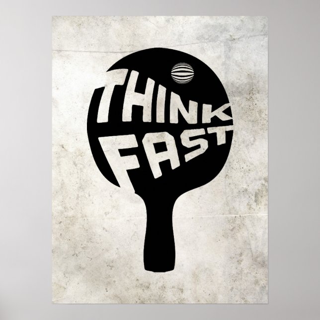 Pong Pong Think Fast Poster (Vorne)