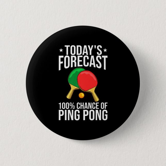 Pong Tischtennis Balls Paddle Game Button (Vorderseite)