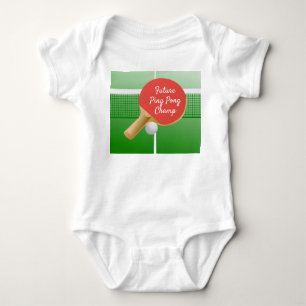 Pong Tischtennis Design Baby Bodysuit Strampler