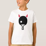 Pong Tischtennis Devil T-Shirt<br><div class="desc">Pong Tischtennis Devil Player Sport Ball Clubs Horns</div>