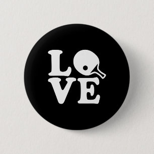 Pong Tischtennis Liebe Button