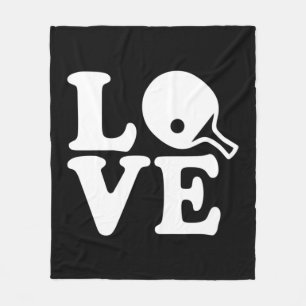 Pong Tischtennis Liebe Fleecedecke