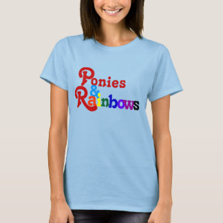 Ponies and Rainbows Shirt Vintag