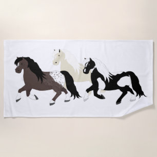 Ponies Beach Towel Strandtuch