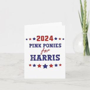 Ponies for Kamala-harris 2024 Karte
