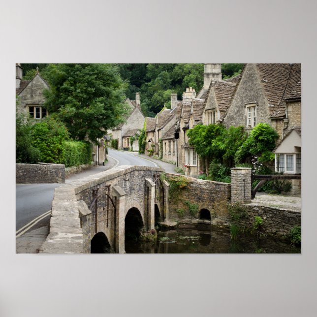 Pont à Castle Combe, affiche britannique (Devant)