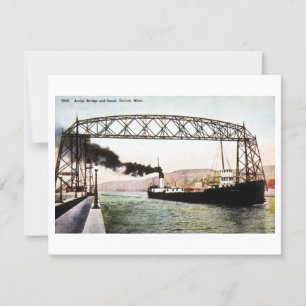 Pont aérien et canal, Duluth, Minn. Carte postale