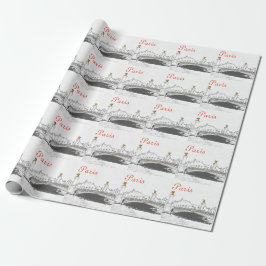 Pont Alexandre III auf der Seine-Fluss - Paris Fra Geschenkpapier