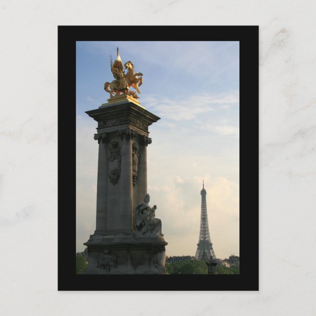 Pont Alexandre III Detail Postkarte (Vorderseite)