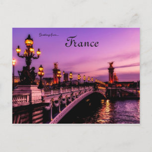 Pont Alexandre III Paris Frankreich Postkarte