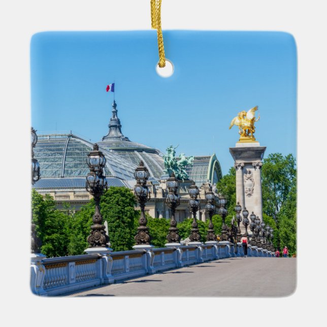 Pont Alexandre III und Grand Palais, Paris, Frankr Keramikornament (Vorderseite)
