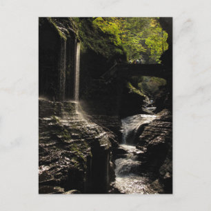Pont arc-en-ciel de la carte postale Watkins Glen