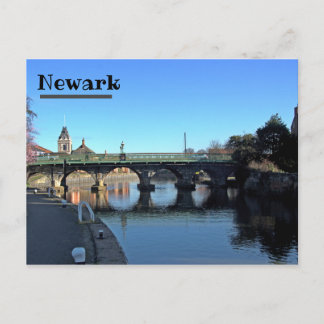 Pont au-dessus de la rivière Trent à Newark Carte 