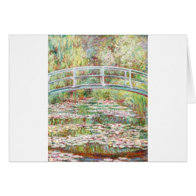 Pont au-dessus d'étang de nénuphars - Claude Monet (Devant horizontal)