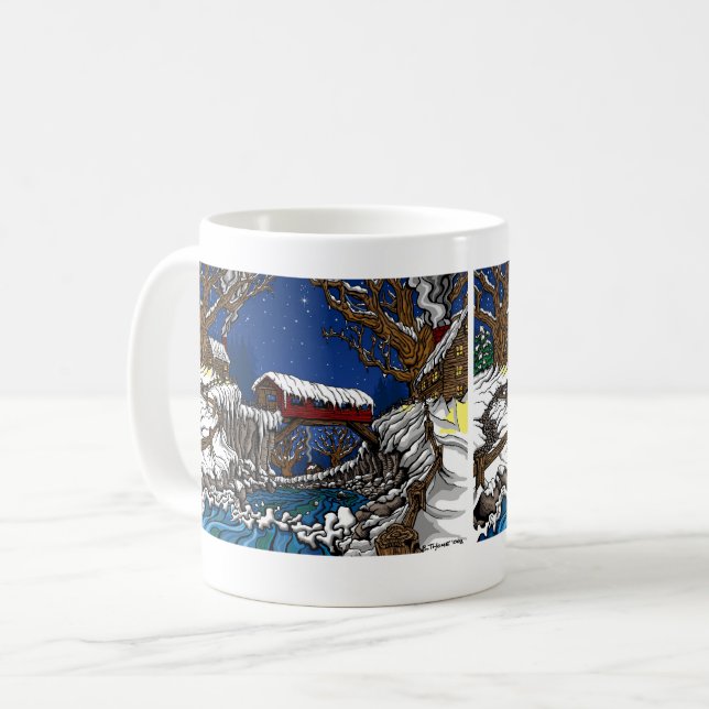 Pont couvert 11 oz Mug classique (Devant gauche)