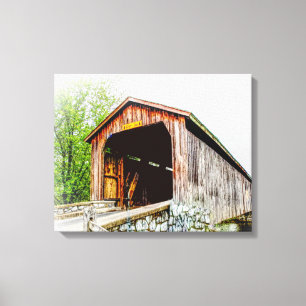 Pont couvert — Impression de toile