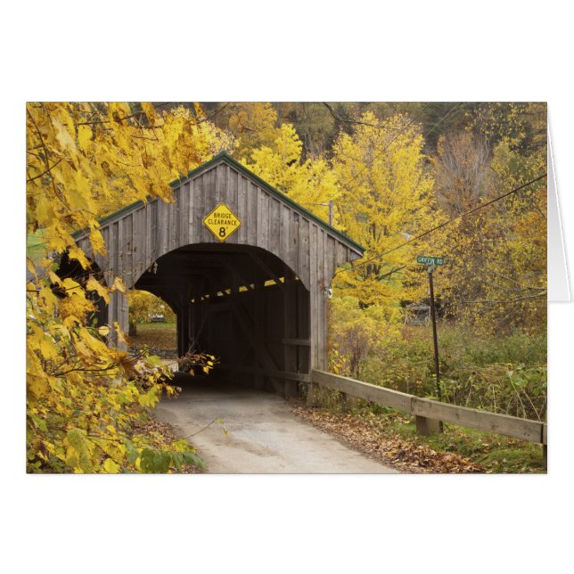 Pont couvert, Vermont, États-Unis 2 (Devant horizontal)
