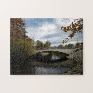 Pont créatif, ciel d'eau photo, puzzle de jigsaw