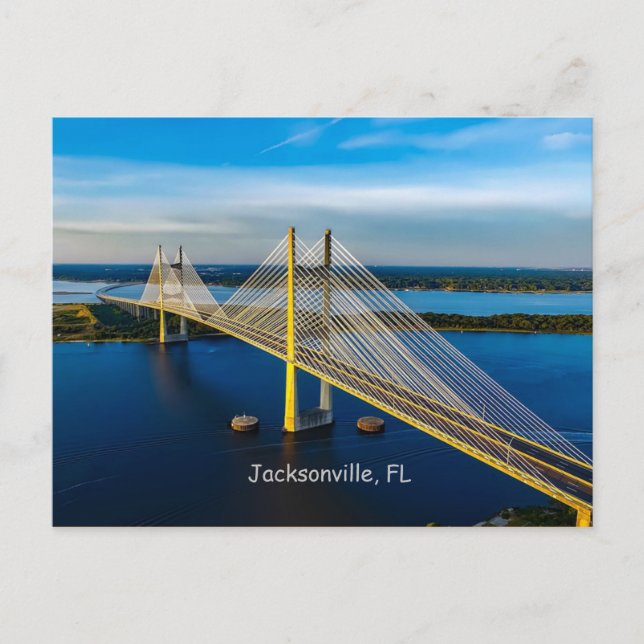 Pont Dames Point, Carte postale de Jacksonville (Devant)
