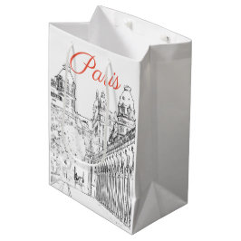 Pont de Bir-Hakeim über Seine - Paris, Frankreich Mittlere Geschenktüte
