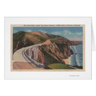 Pont de crique de moulin sur San Simeon Hwy près
